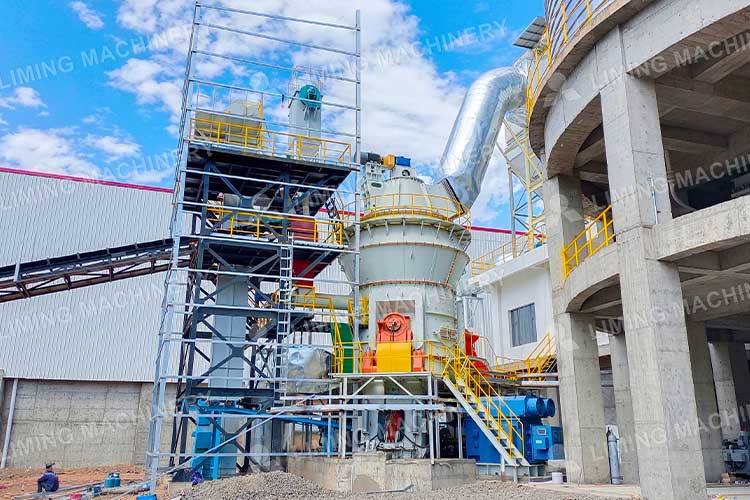 Вертикальная вальцовая мельница LM для производства известкового порошка